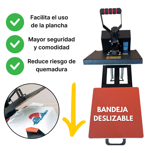 Plancha 38x38 Deslizable Incluye MEGAPACK con +50mil diseños